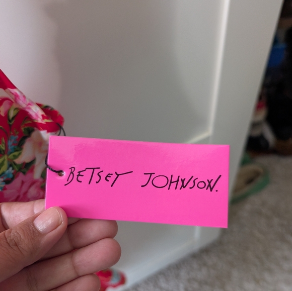 $128 NWT Betsey Johnson beautiful floral swimsuit bathing suit M - Picture 5 of 7